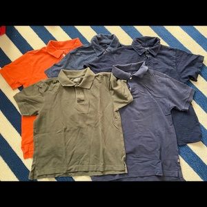 Five boys polo tops size medium